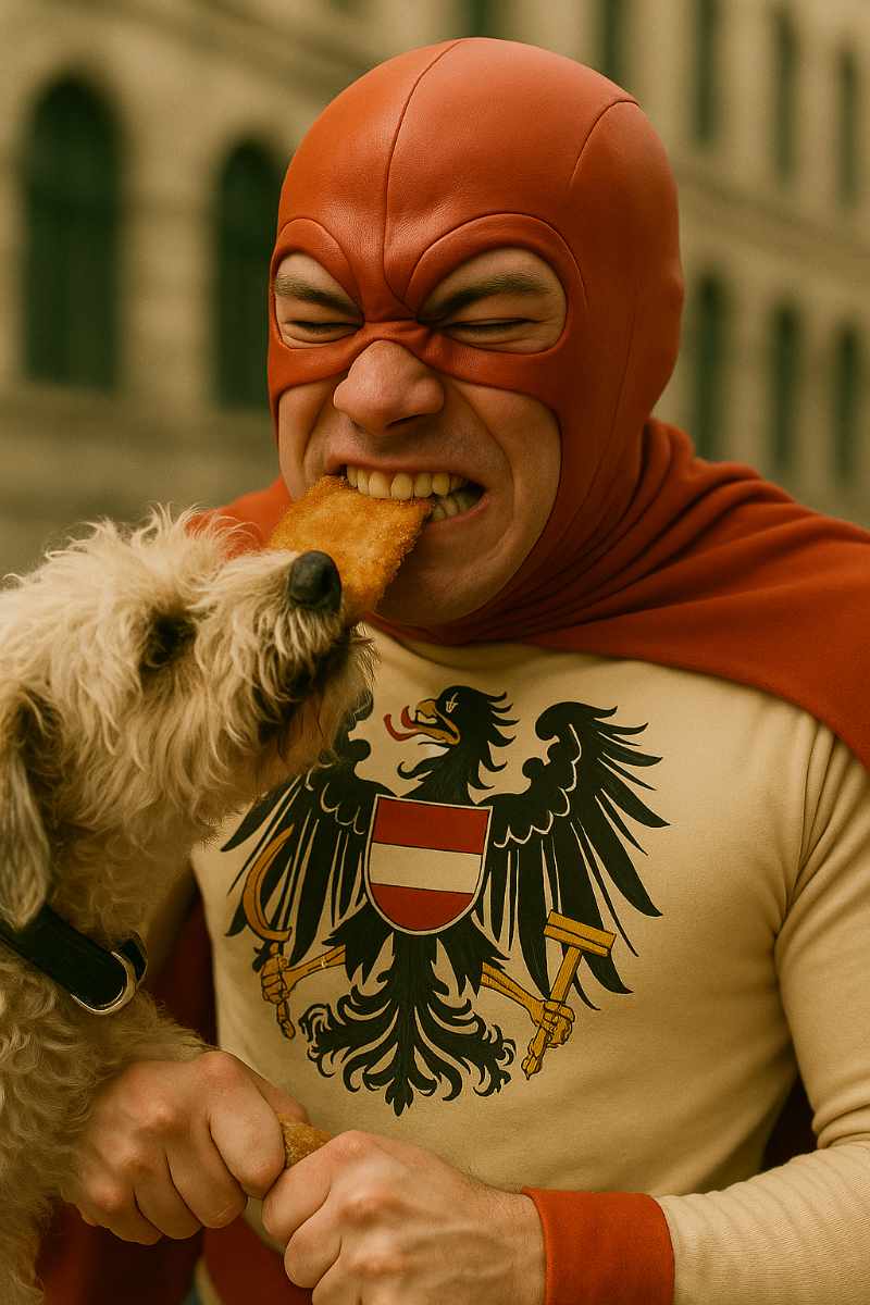 Austriaman rettet das Schnitzel